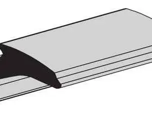 GLASS GLAZING SPLINE<BR> DROP IN GRAY