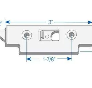 TILT LATCH NON-HANDED WHITE 5 PACK #7782
