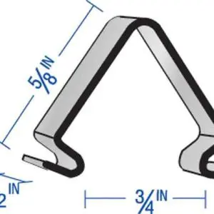 WINDOW FRAME<br>SPRING INSERT CLIP<br>25 PACK #2876