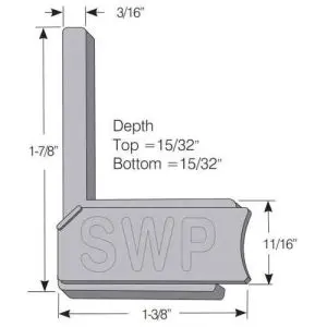 CORNER KEY<br>DIE CAST<br>HANDED