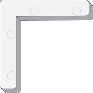 CORNER KEY<br>NYLON<br> NON HANDED<br>20 PACK #2828