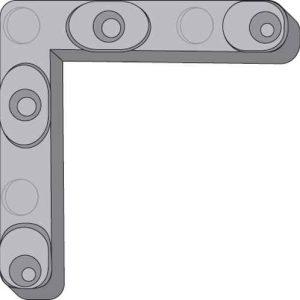 CORNER KEY<br>DIE CAST<br> NON HANDED<br>10 PACK #2834