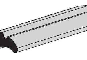 GLASS GLAZING SPLINE<BR> DROP IN GRAY