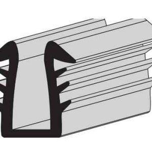 GLASS GLAZING SPLINE<br> "U" CHANNEL