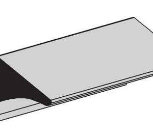 GLASS GLAZING SPLINE<BR> DROP IN GRAY