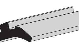 GLASS GLAZING SPLINE<BR> DROP IN GRAY