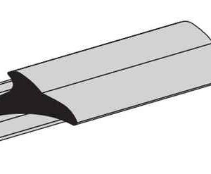 GLASS GLAZING SPLINE<BR> DROP IN GRAY