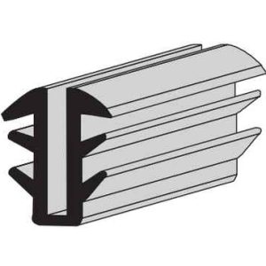 GLASS GLAZING SPLINE<br> "U" CHANNEL
