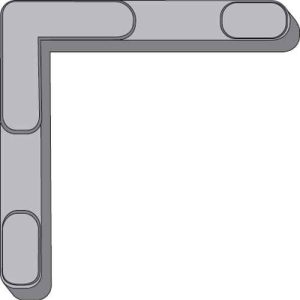 CORNER KEY<br>DIE CAST<br>NON HANDED