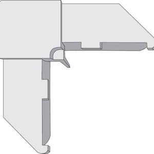 SCREEN CORNER NO-MITRE<br>FOR 3/8" X 3/4" ROLLED<br>SCREEN FRAME