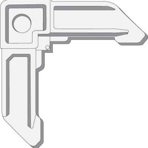 SCREEN FRAME<br> 7/16" X 3/4"<br> ROLLED .024 GAUGE