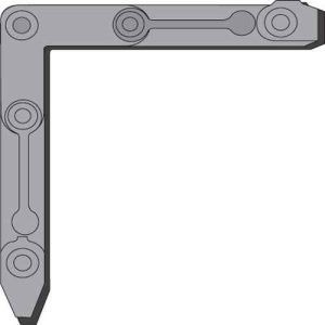 CORNER KEY<br>DIE CAST<br>HANDED