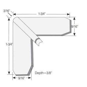 CORNER KEY NON HANDED SCREEN HURD #5090