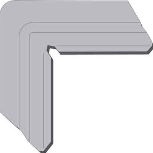 SCREEN CORNER MITRE<br>ALUMINUM<br> FOR 3/8" X 15/16" ROLLED<br>SCREEN FRAME