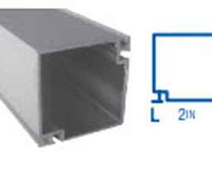 SCREEN FRAME<br> 2" X 2" X 192"<br> CORNER POST<br> .048 GAUGE