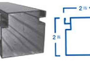 SCREEN FRAME<br> 2" X 2" X 192"<br> MAIN FRAME<br> .048 GAUGE