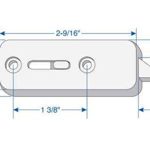 TILT LATCH LEFT HAND WHITE 5 PACK #7700