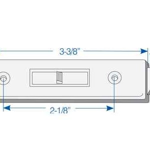 TILT LATCH LEFT HAND WHITE 5 PACK #7758