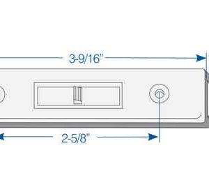 TILT LATCH LEFT HAND WHITE 5 PACK #7766