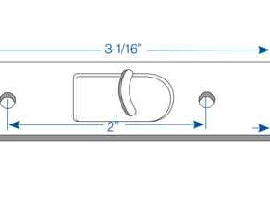 TILT LATCH LEFT HAND WHITE DIE CAST 5 PACK #7790