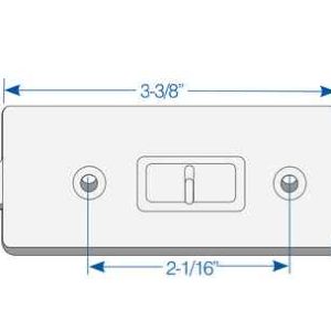 TILT LATCH LEFT HAND WHITE 5 PACK #7794