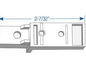 TILT LATCH NON-HANDED WHITE 5 PACK #7886