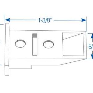 TILT LATCH NON-HANDED WHITE 5 PACK #7888