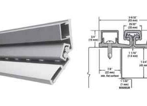 FULL SURFACE GEARED CONTINUOUS HINGE FRAME FACE HEAVY DUTY #8212