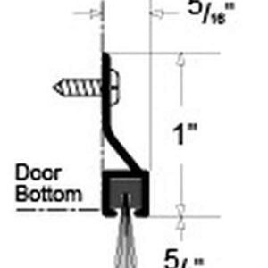 SWEEP 36" MILL EXTRUDED ALUMINUM 5/8" NYLON BRUSH 1 PACK #9750