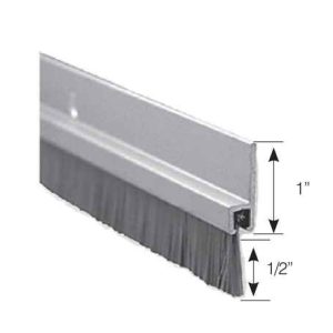 SWEEP EXTRUDED<BR> ALUMINUM<BR 1/2" WOOL BRUSH<BR> 1 PACK