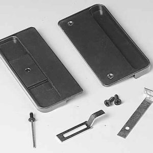 SLIDING PATIO<br>SCREEN DOOR<br>HANDLE KIT<br>BLACK 1 PACK #0114