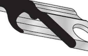 DOOR PANEL CLIP<br>SELF LOCKING<br>ALUMINUM