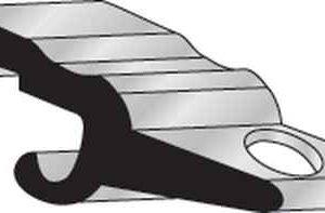 DOOR PANEL CLIP<br>SELF LOCKING<br>ALUMINUM