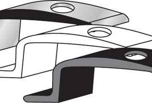 DOOR PANEL CLIP<br>ALUMINUM