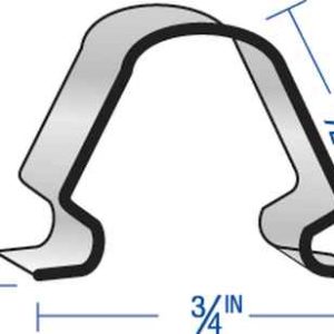 WINDOW FRAME<br>SPRING INSERT CLIP<br>25 PACK #2870