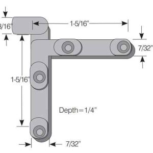 TILT KEY<br>DIE CAST<br> NON HANDED<br>10 PACK #2935