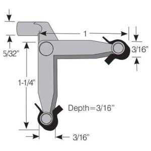 TILT KEY<br>DIE CAST<br> NON HANDED<br>20 PACK #2947