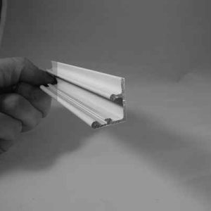 SLIDING PATIO<br>SCREEN DOOR<br>TOP AND BOTTOM TRACK<br> ALUMINUM WHITE 96"<br>1 PACK #3497