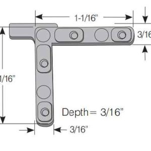 TILT KEY<br>DIE CAST<br> NON HANDED<br>10 PACK #3739