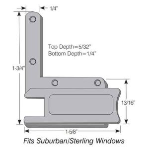 CORNER KEY<br>DIE CAST<br>HANDED