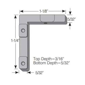 CORNER KEY<br>DIE CAST<br>HANDED