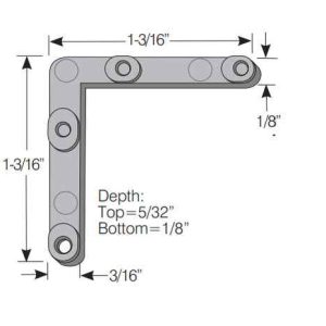 CORNER KEY<br>DIE CAST<br>HANDED
