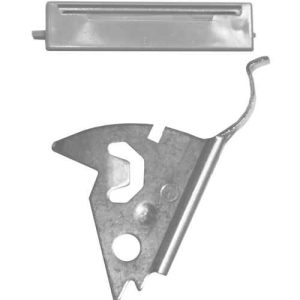 KNIFE LATCH<brHANDED<br>ALUMINUM<br>WITH PLASTIC INSERT